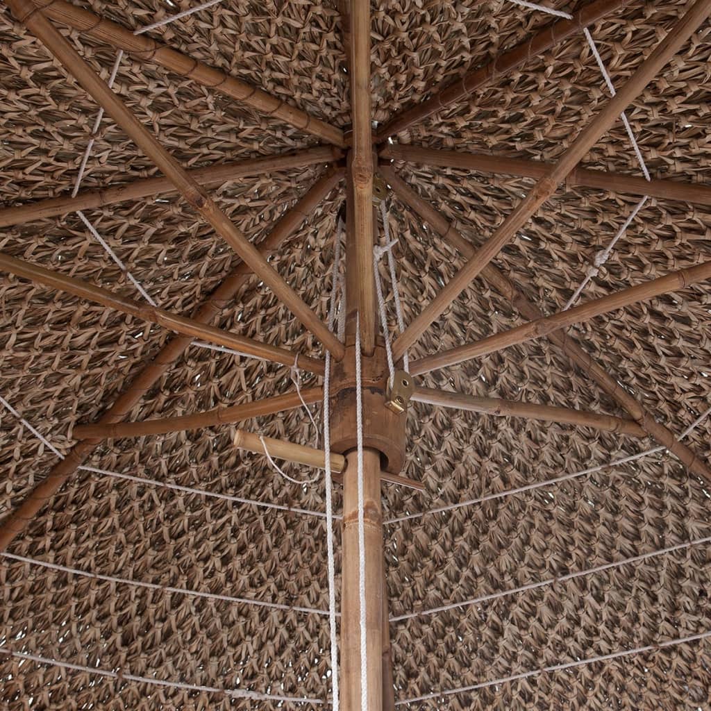 vidaXL bambusest päikesevari banaanilehtedest katusega 210 cm