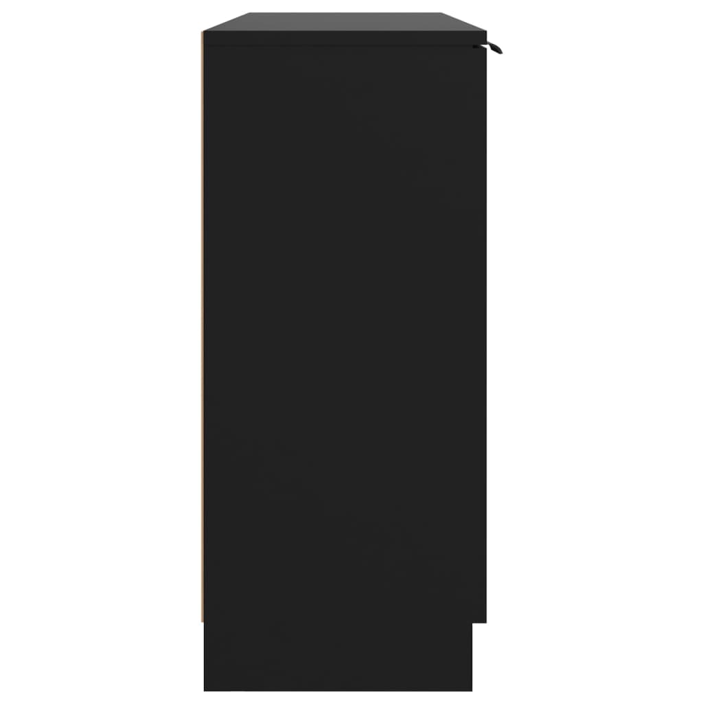 vidaXL puhvetkapp, must, 60x30x70 cm, tehispuit