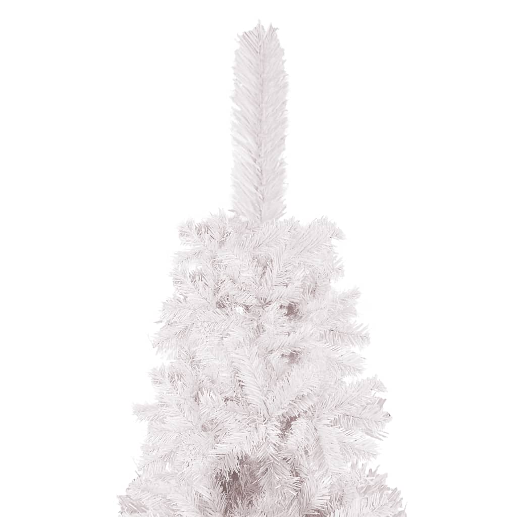 vidaXL kitsas jõulukuusk, valge, 240 cm