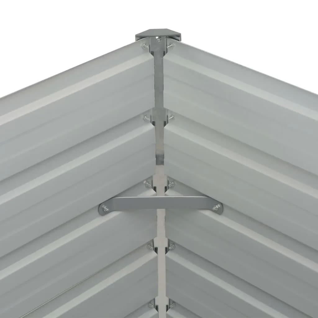 vidaXL kõrgendatud peenrakast antratsiit 160x80x77 cm, tsingitud teras