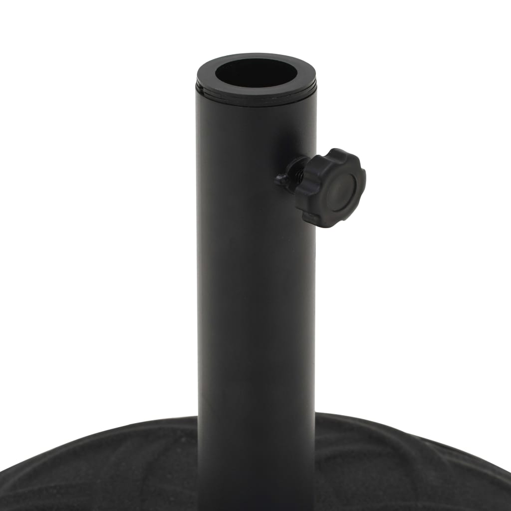 vidaXL päevavarju alus, must, betoon, ümmargune, 15 kg