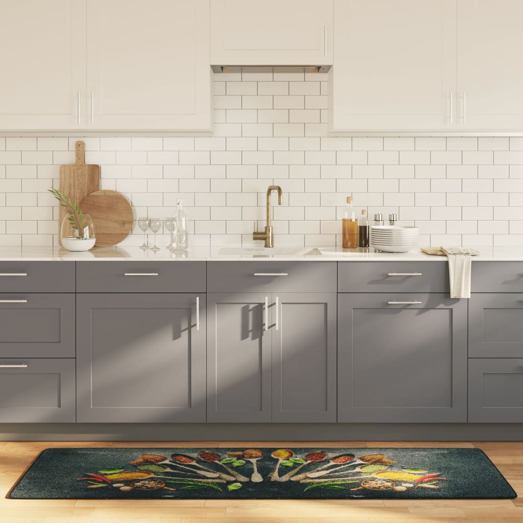 vidaXL köögivaip, mitmevärviline, 60 x 180 cm, pestav, libisemiskindel