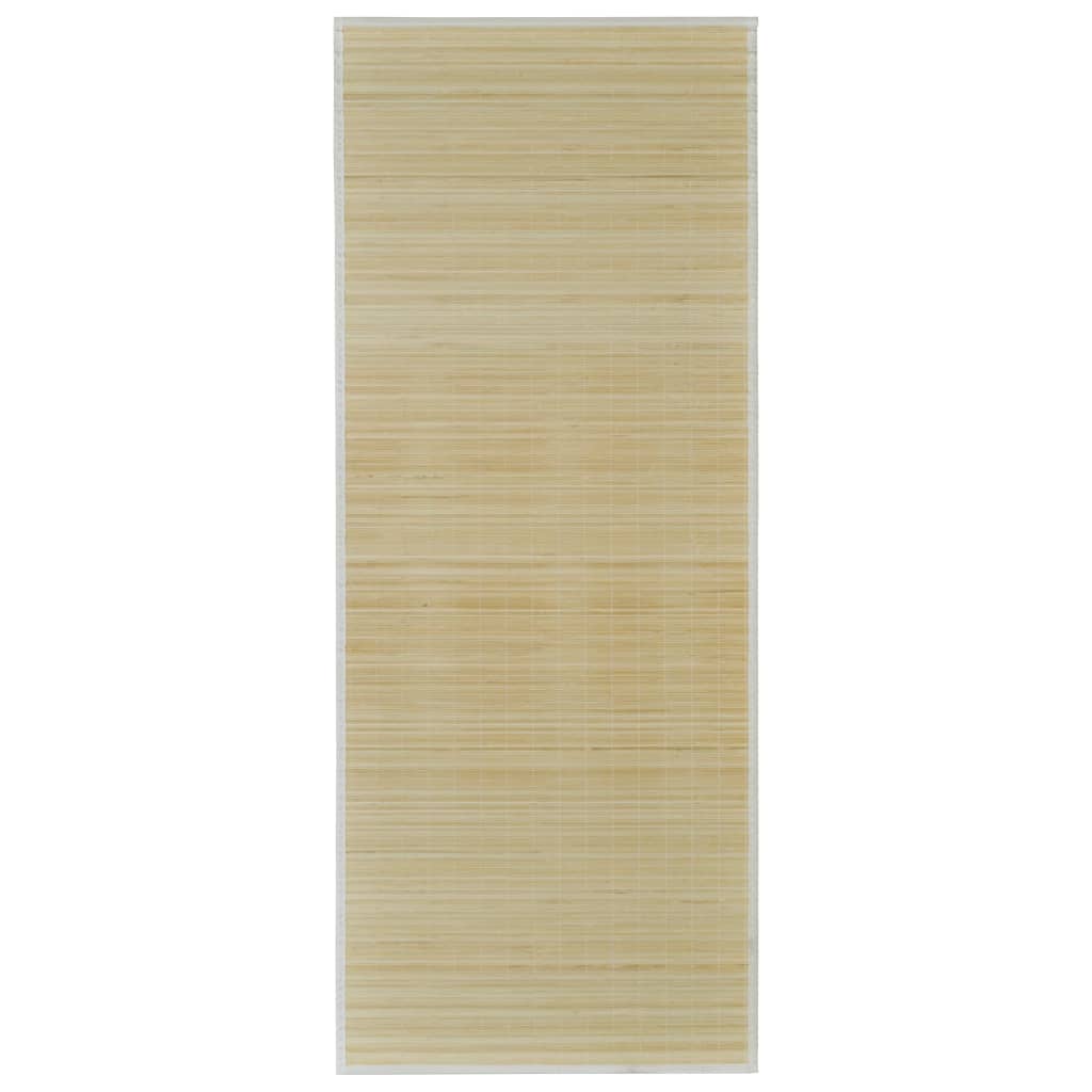 Ristkülikukujuline naturaaltoonis bambusvaip 80 x 300 cm
