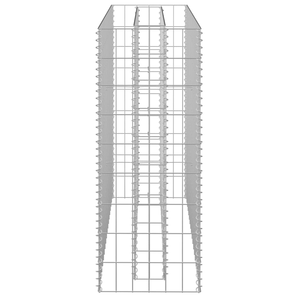 vidaXL gabioon-taimelava, tsingitud teras, 90 x 30 x 90 cm