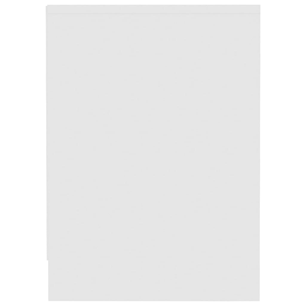 vidaXL telerikapp, kõrgläikega valge, 102x37,5x52,5 cm, puitlaastplaat