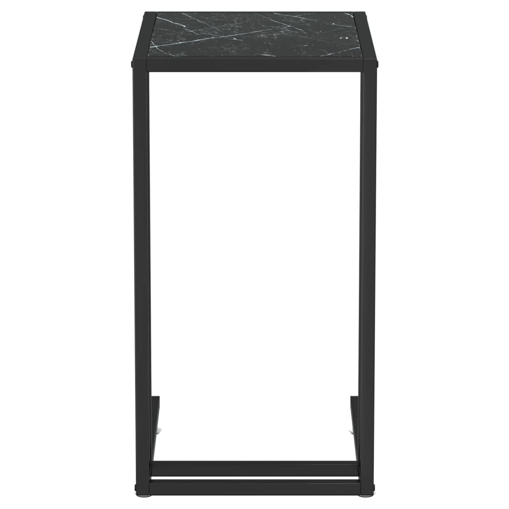 vidaXL arvuti lisalaud, must marmor, 50x35x65 cm, karastatud klaas