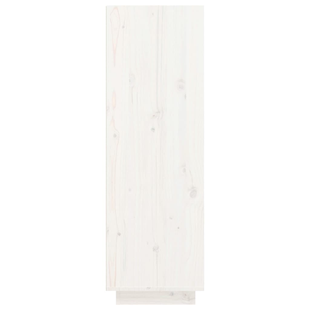 vidaXL jalatsipink, valge, 30x34x105 cm, männipuit