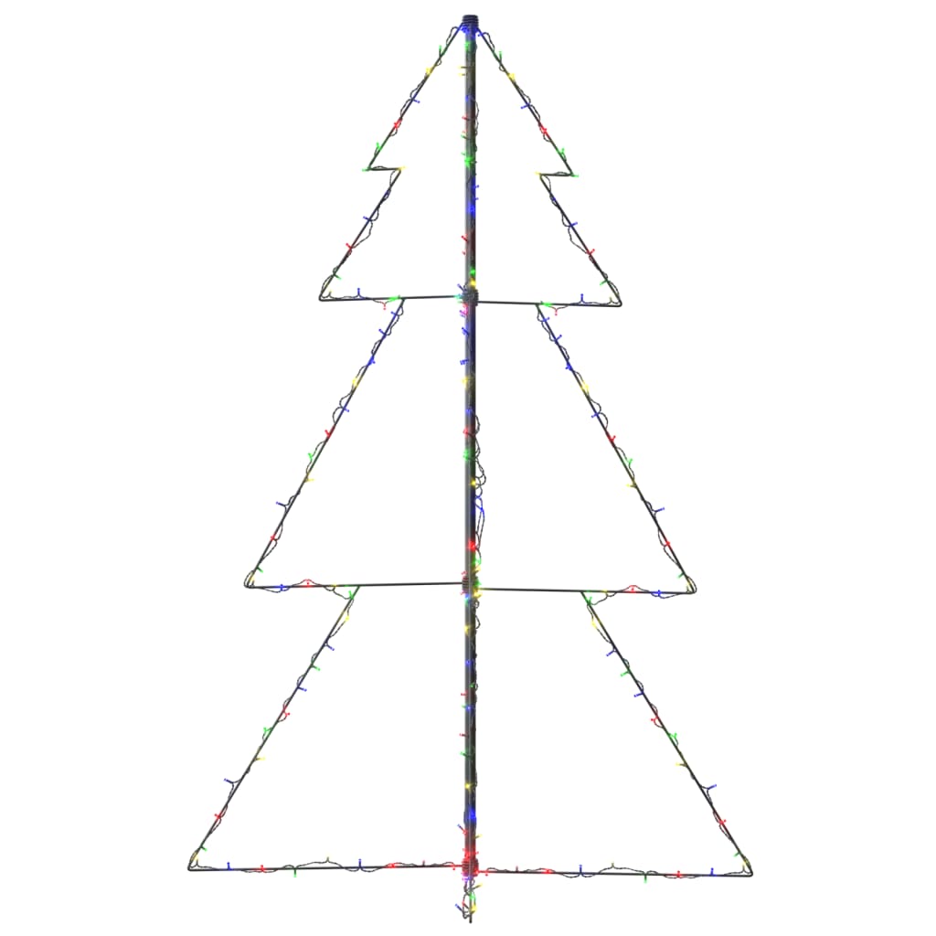 vidaXL koonusekujuline jõulupuu 200 LEDi, tuppa ja õue, 98x150 cm