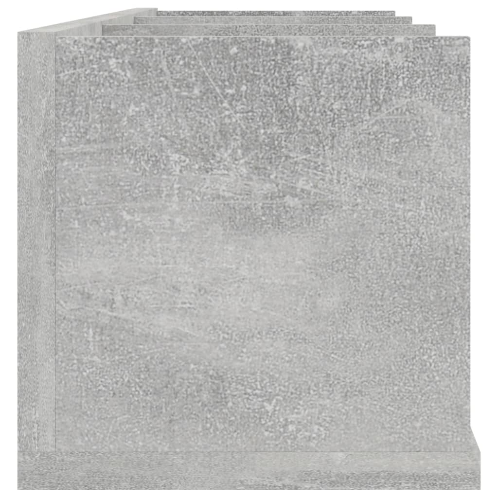 vidaXL CD-seinariiul, betoonhall, 75 x 18 x 18 cm, puitlaastplaat