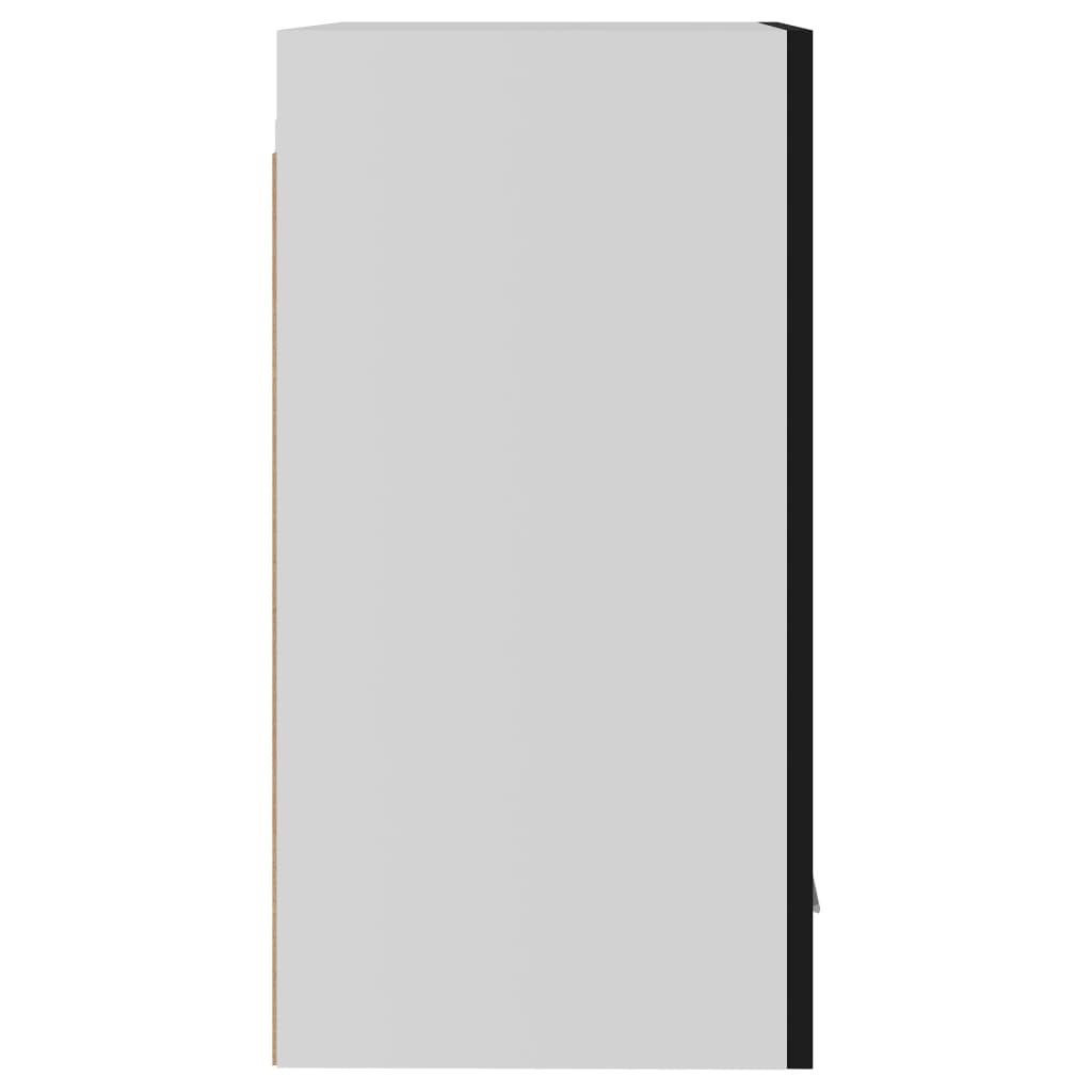 vidaXL rippuv köögikapp, must, 39,5 x 31 x 60 cm, puitlaastplaat