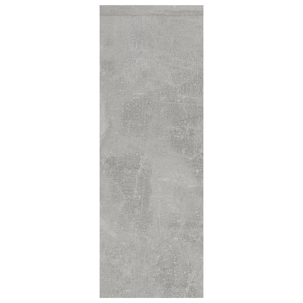 vidaXL seinariiul, betoonhall, 45,1x16x45,1 cm, puitlaastplaat