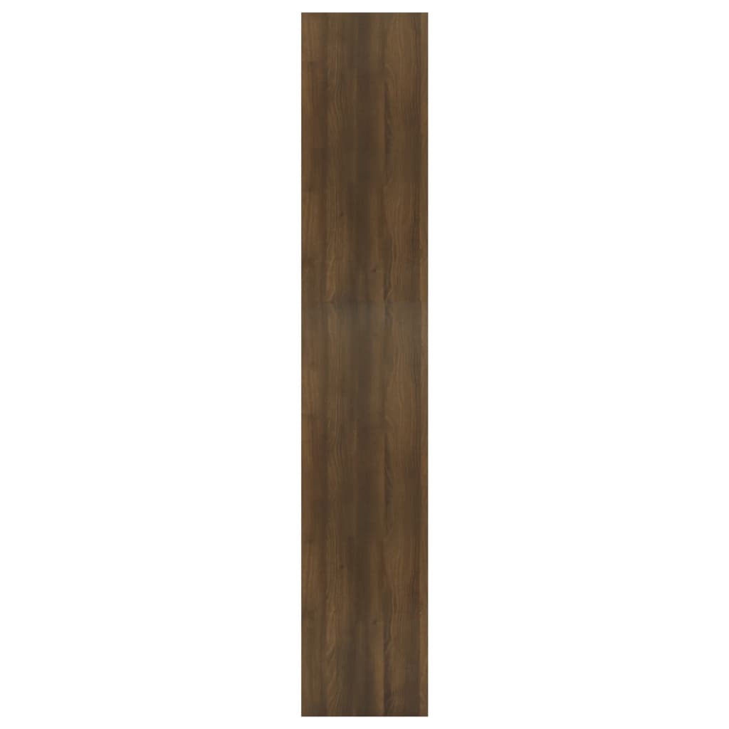 vidaXL raamatukapp, pruun tamm, 80x30x166 cm, puitlaastplaat