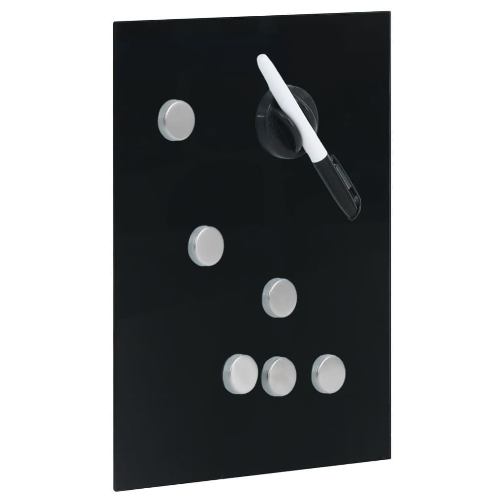 vidaXL võtmekarp magnetplaadiga, must, 35 x 20 x 5,5 cm
