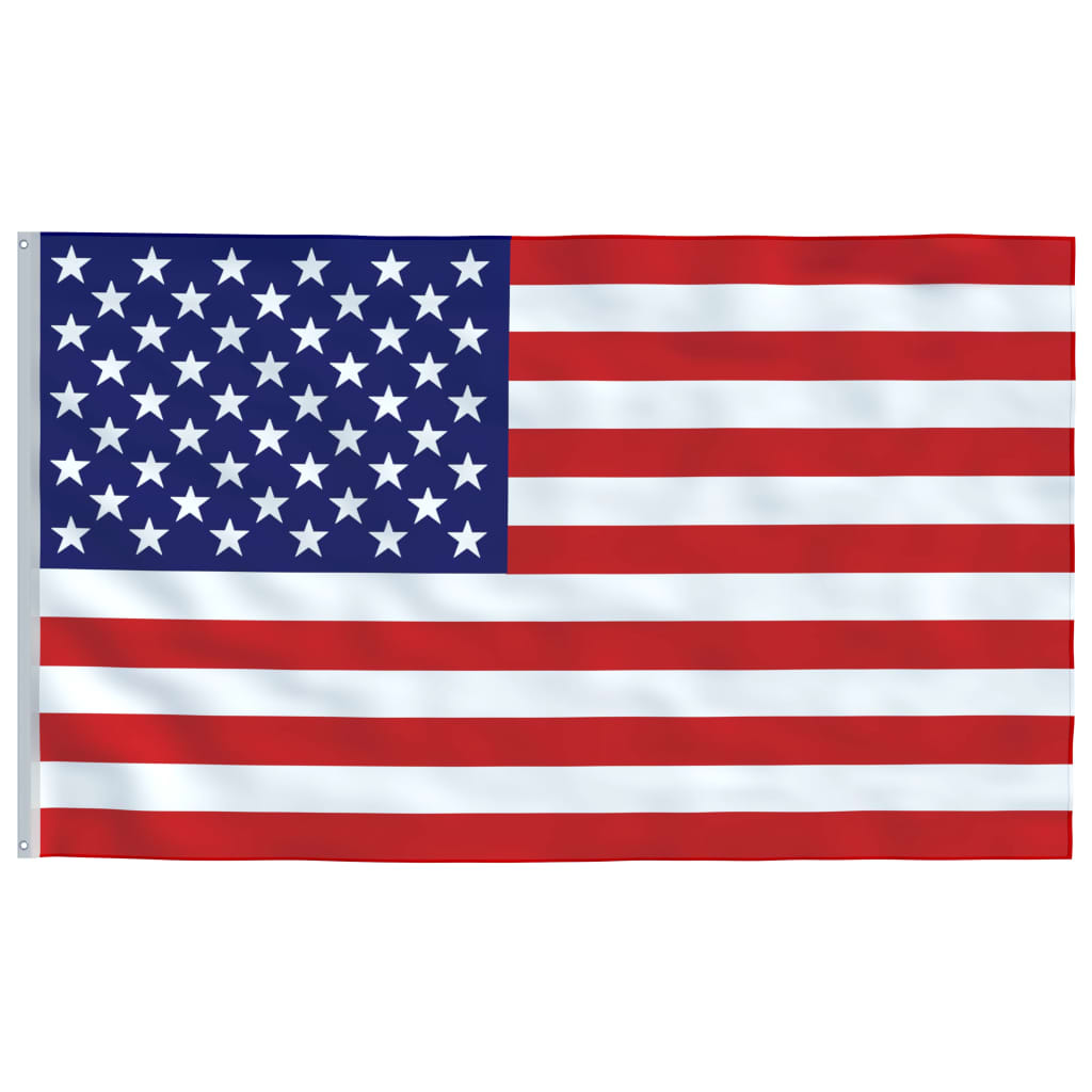 vidaXL USA lipp ja lipumast, alumiinium, 6,2 m