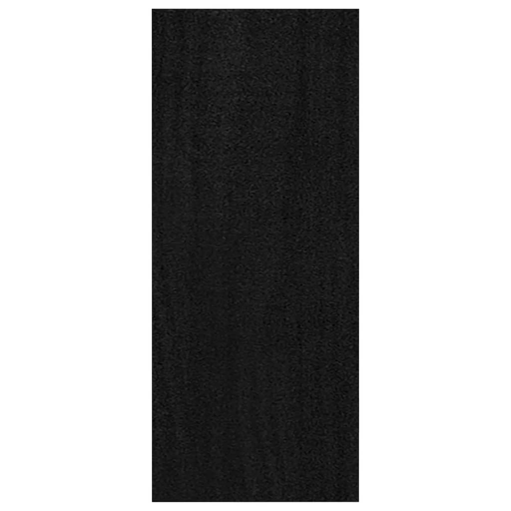 vidaXL raamatukapp, must, 40 x 30 x 71,5 cm, männipuit