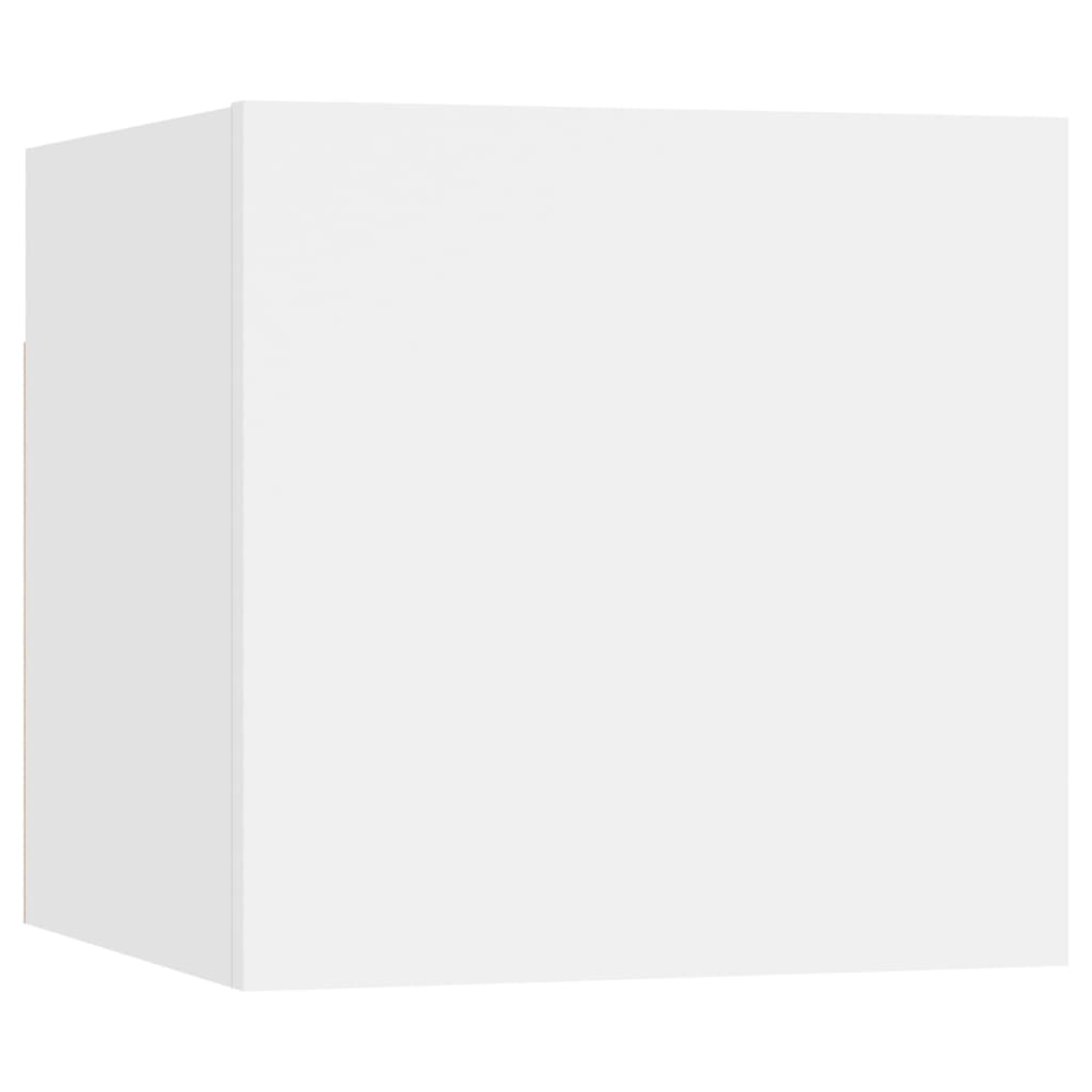 vidaXL öökapp, valge, 30,5x30x30 cm, puitlaastplaat