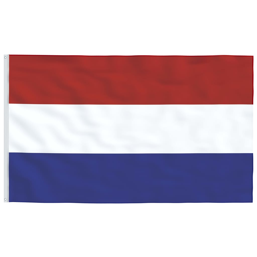 vidaXL Hollandi lipp ja lipumast, alumiinium, 4 m