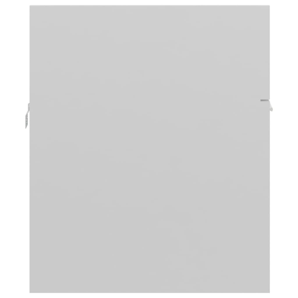 vidaXL valamukapp, kõrgläikega valge, 90x38,5x46 cm, puitlaastplaat