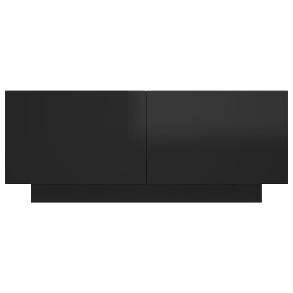 vidaXL öökapp, kõrgläikega must, 100 x 35 x 40 cm, puitlaastplaat