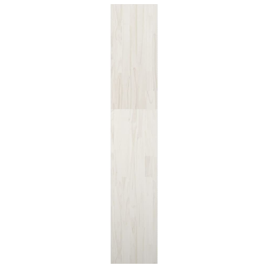 vidaXL raamaturiiul/ruumijagaja, valge, 40x30x167,5 cm, täismännipuit