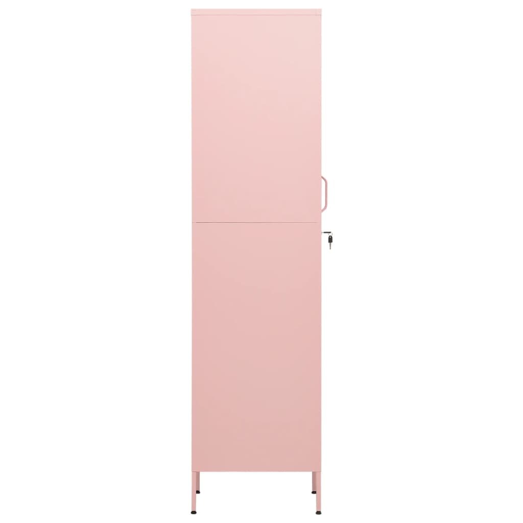 vidaXL lukustatav hoiukapp, roosa, 35 x 46 x 180 cm, teras