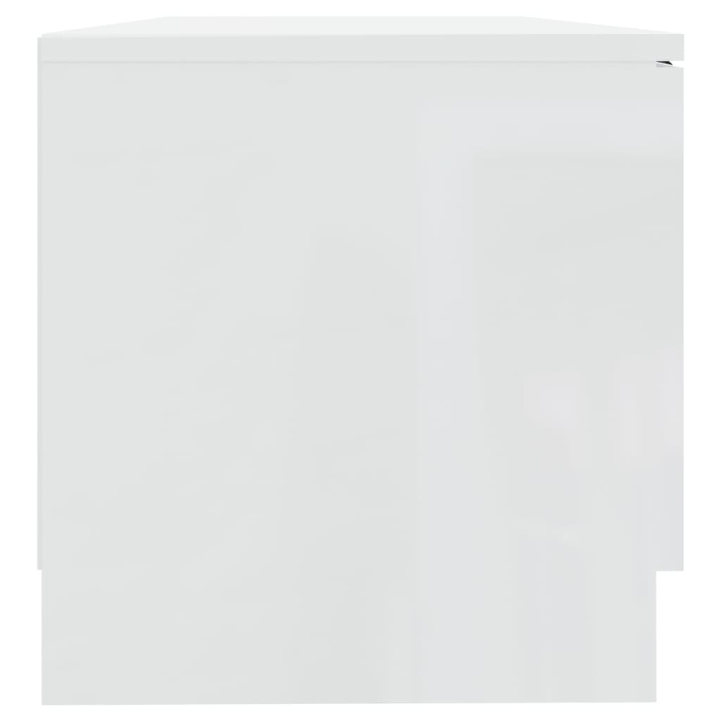 vidaXL telerikapid 2 tk, kõrgläikega valge, 80x35x36,5 cm, tehispuit