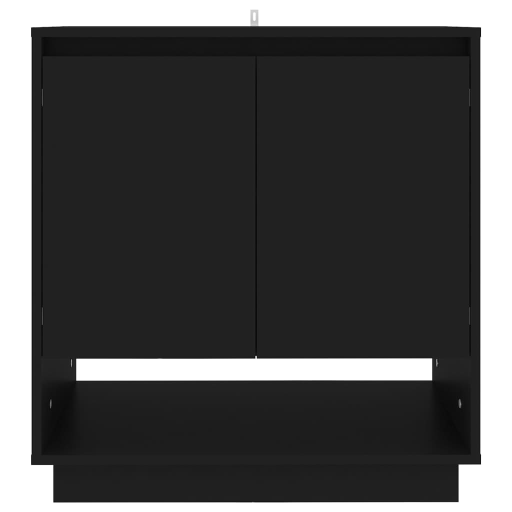 vidaXL puhvetkapp, must, 70 x 41 x 75 cm, puitlaastplaat