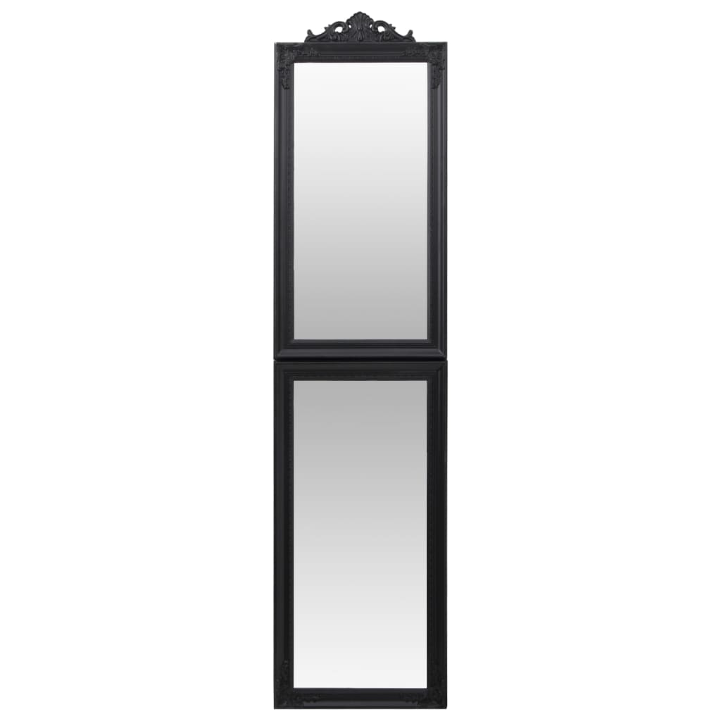 vidaXL eraldiseisev peegel, must, 50x200 cm