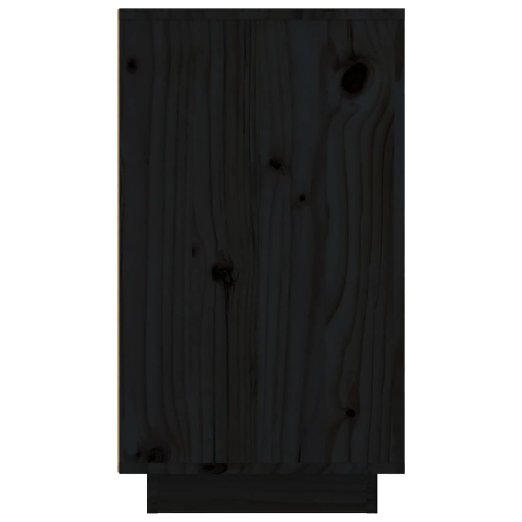 vidaXL veinikapp, must, 23 x 34 x 61 cm, männipuit