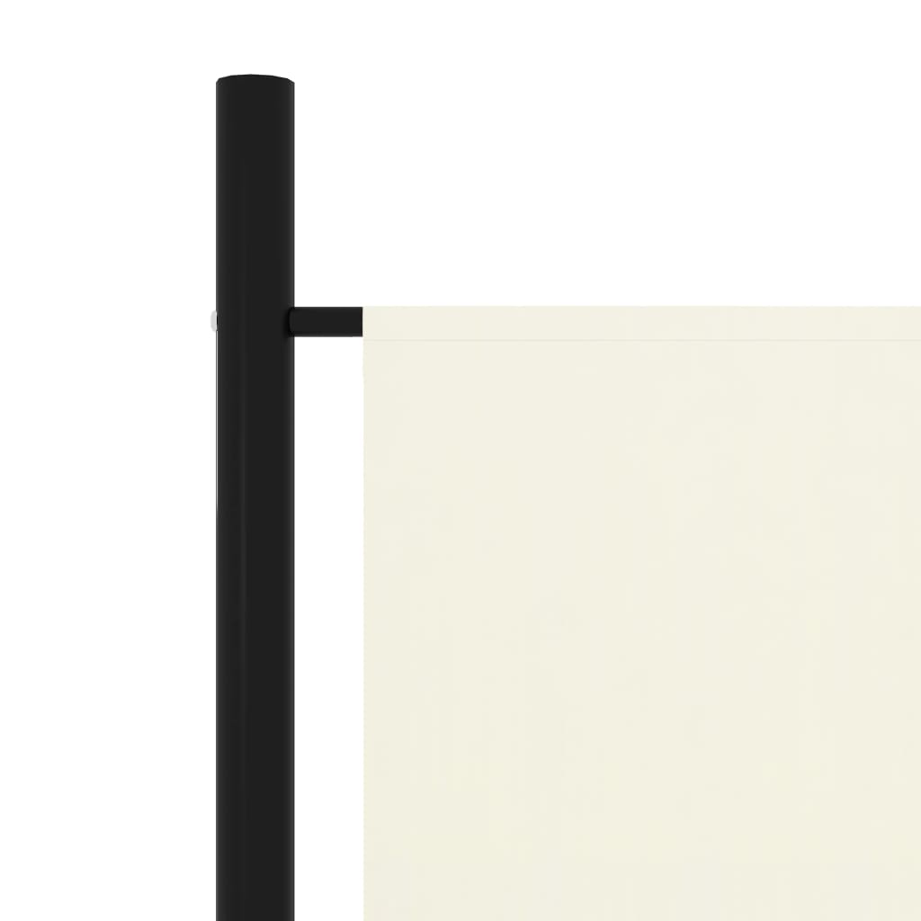 vidaXL 5 paneeliga ruumijagaja, valge, 250 x 180 cm