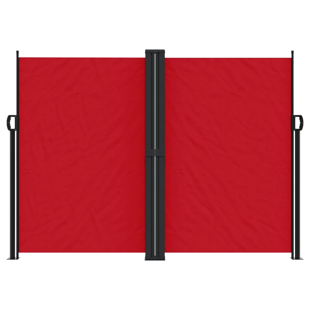 vidaXL lahtitõmmatav külgsein, punane, 180 x 600 cm
