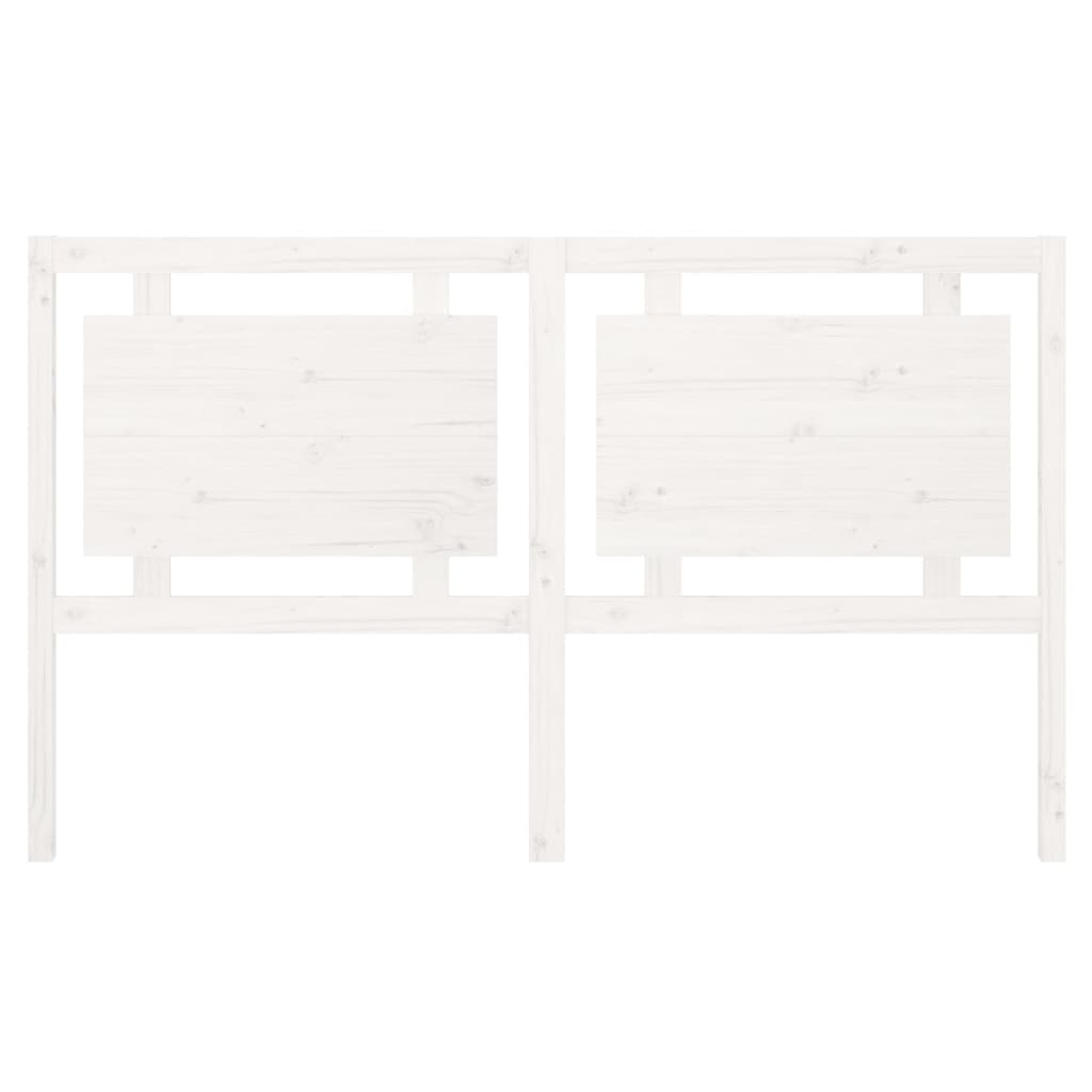 vidaXL voodipeats, valge, 165,5x4x100 cm, männipuit