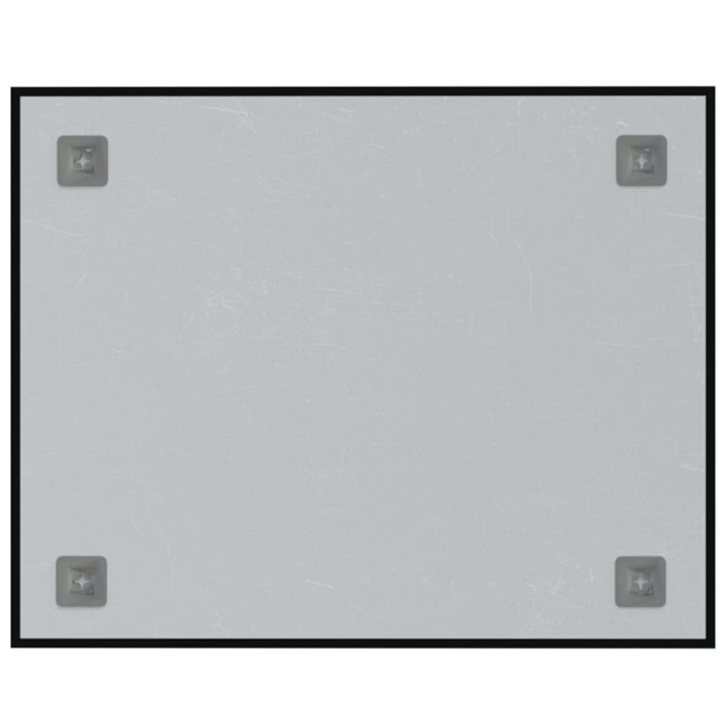 vidaXL seinakinnitusega magnettahvel, must, 50 x 40 cm, klaas