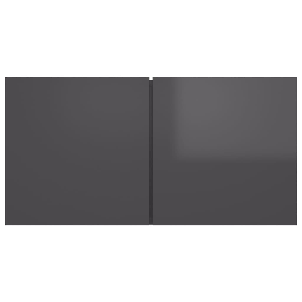 vidaXL 8-osaline telerikappide komplekt, hall, puitlaastplaat