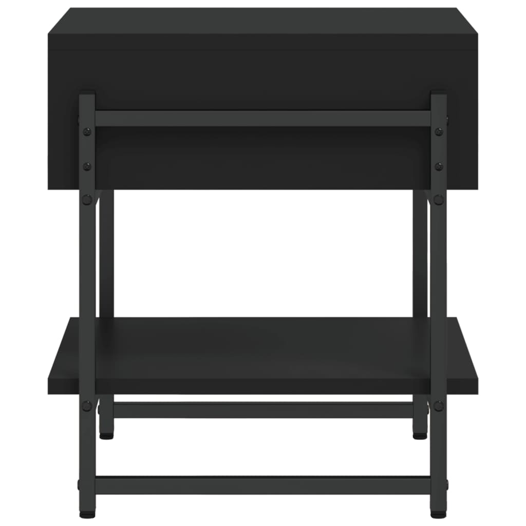 vidaXL kohvilaud, must, 40 x 40 x 45 cm, tehispuit