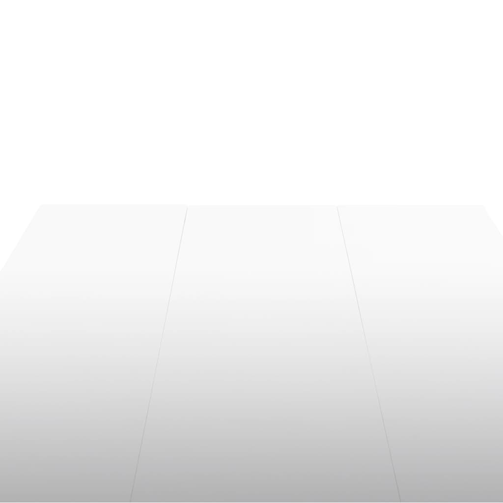 vidaXL söögilaud, 179 x 89 x 81 cm, kõrgläikega valge