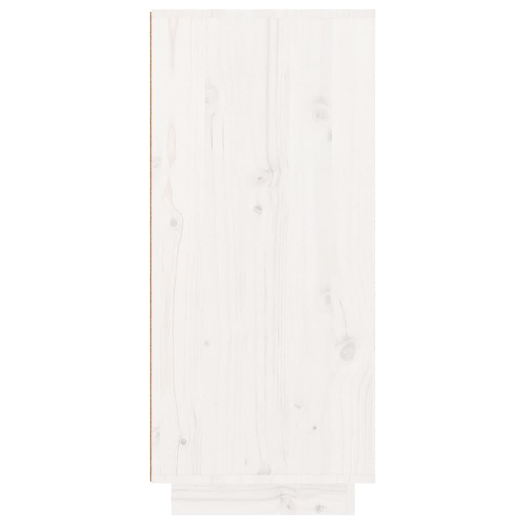 vidaXL kingakapp, valge, 60x35x80 cm, männipuit