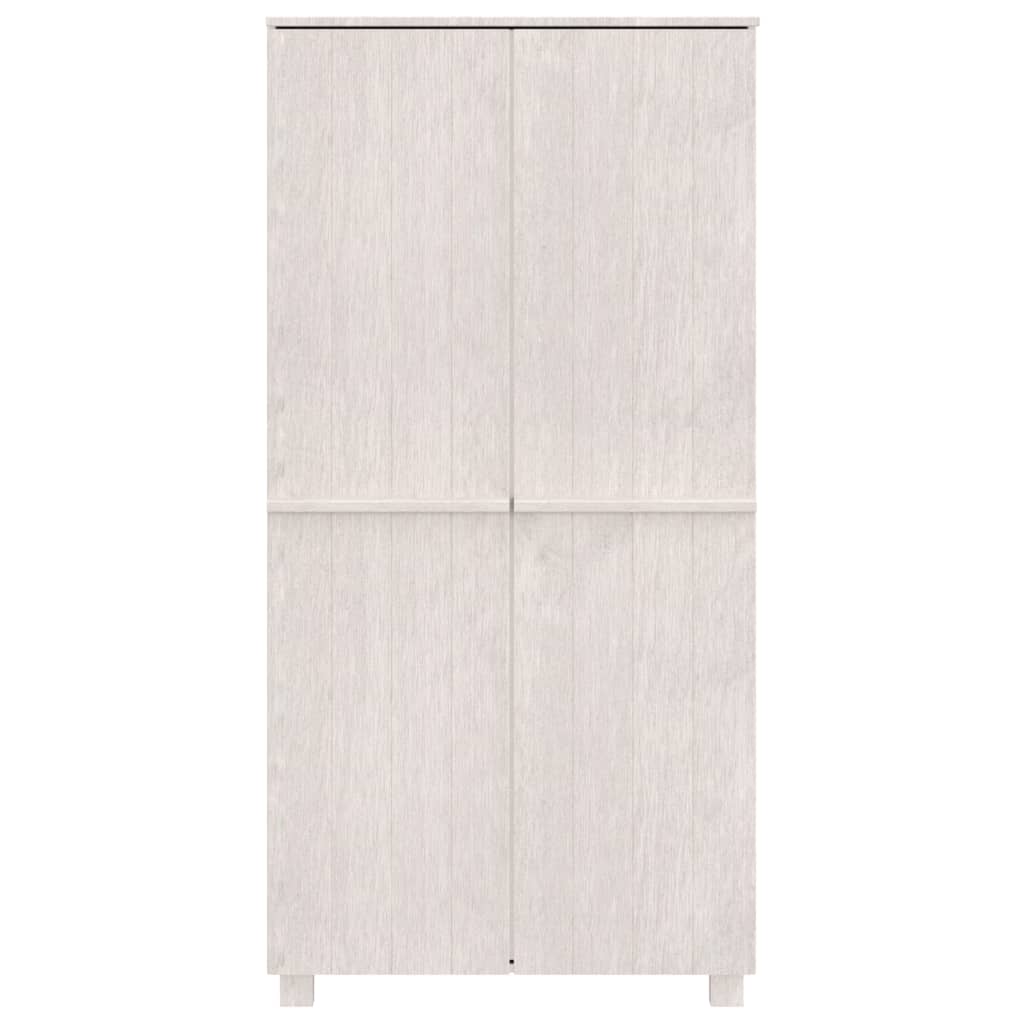 vidaXL garderoob "HAMAR", valge, 89x50x180 cm, männipuit