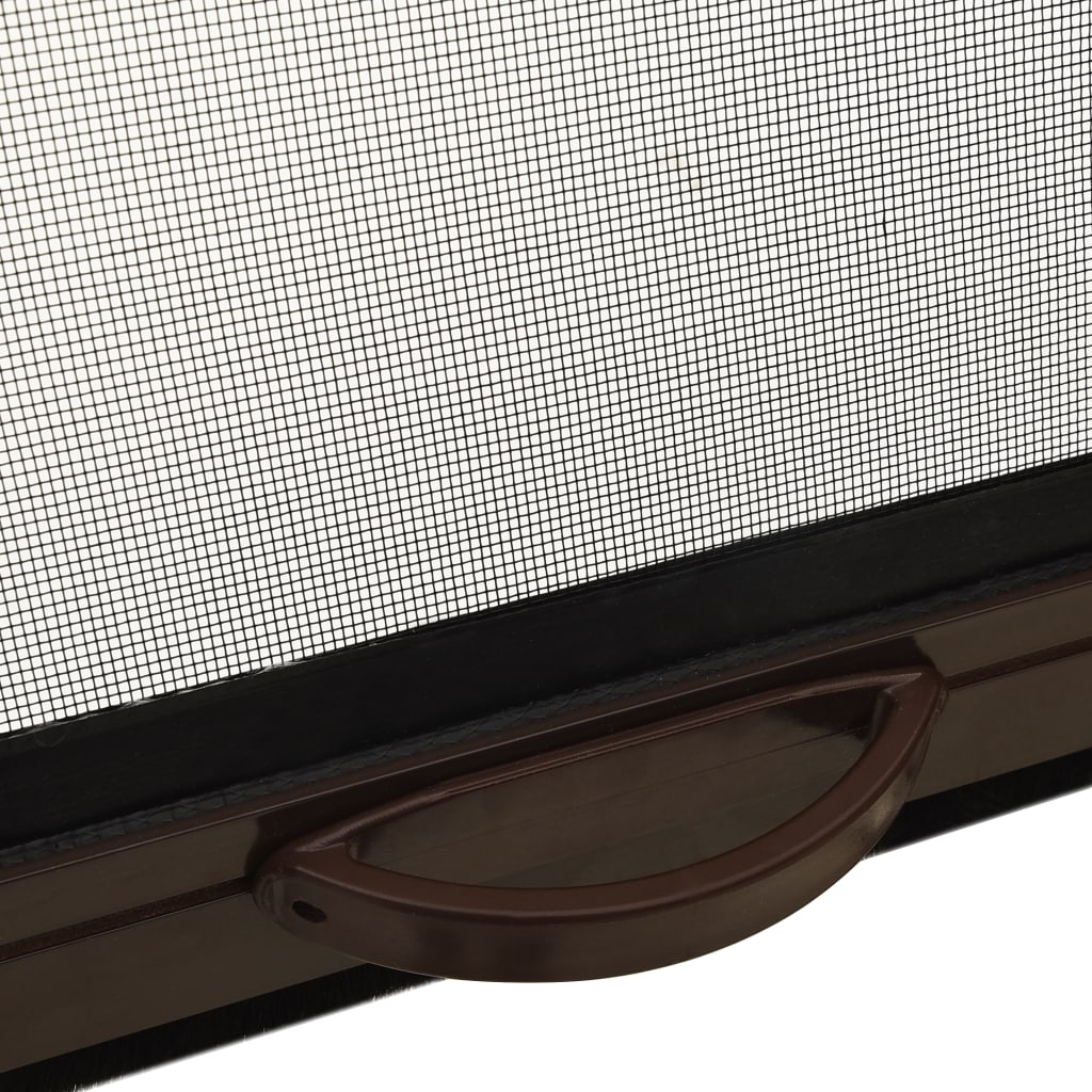 vidaXL allarullitav putukavõrk aknale, pruun, 120x170 cm