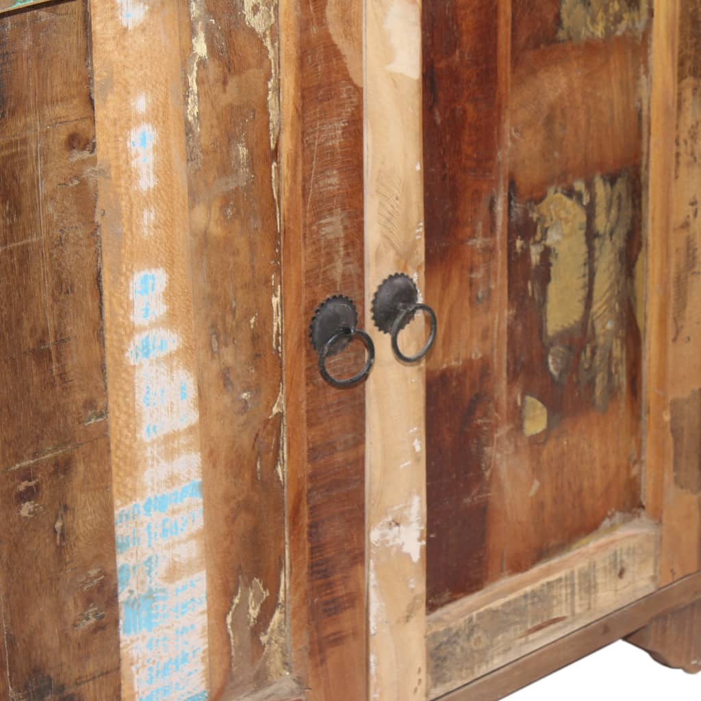 vidaXL riiulitega kummut, toekas taaskasutatud puit, 120 x 35 x 200 cm