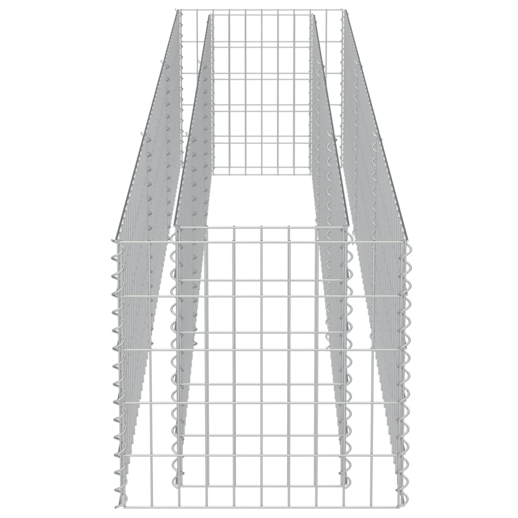 vidaXL gabioon-taimelava, tsingitud teras, 270 x 50 x 50 cm