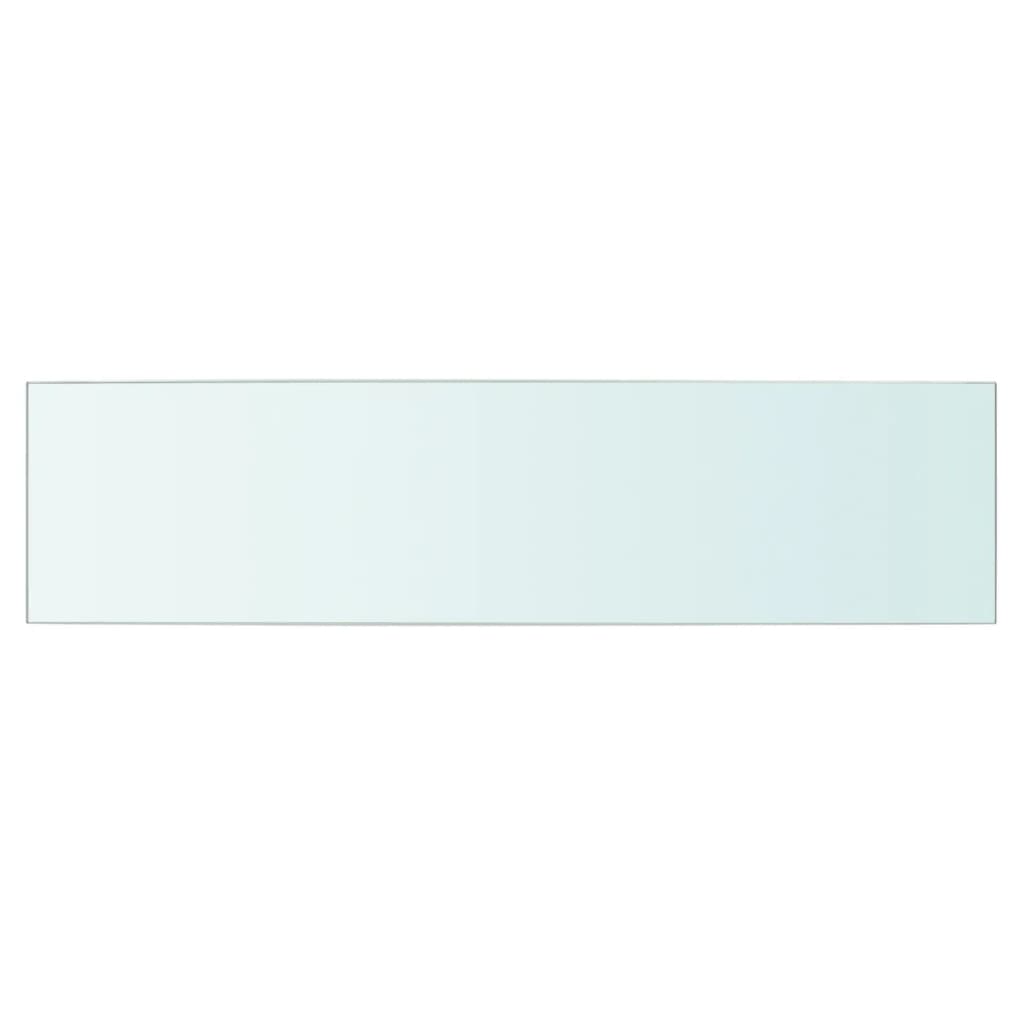 vidaXL riiulid, 2 klaasist paneeli, läbipaistvad, 60 x 15 cm