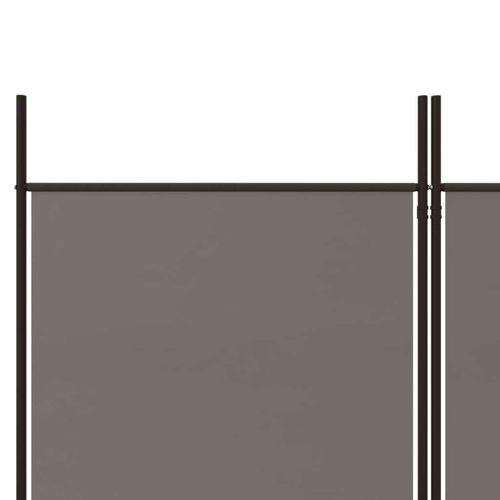 vidaXL 4 paneeliga ruumijagaja, antratsiithall, 200x220 cm, kangas