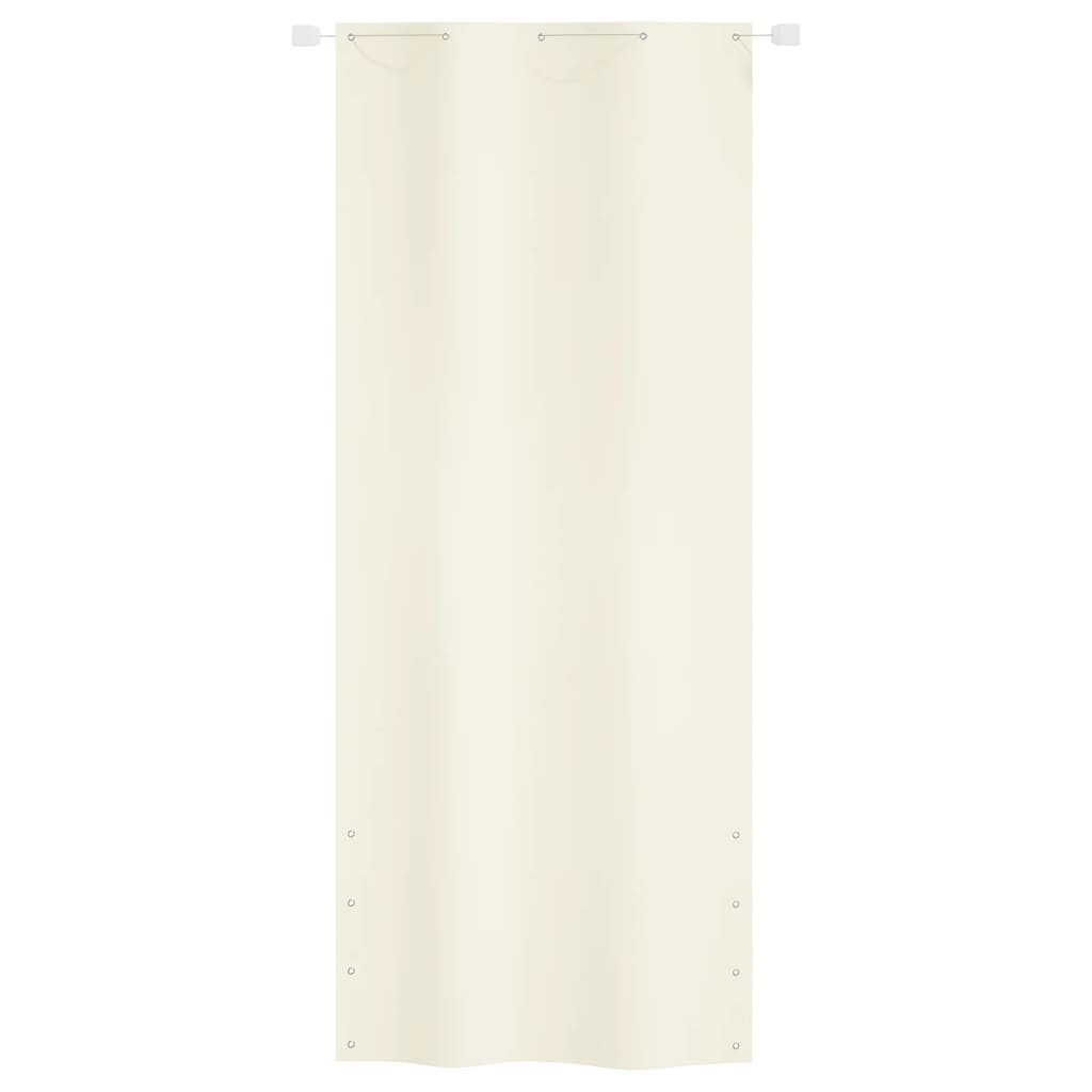 vidaXL rõdusirm, kreemjas, 100 x 240 cm, Oxfordi kangas