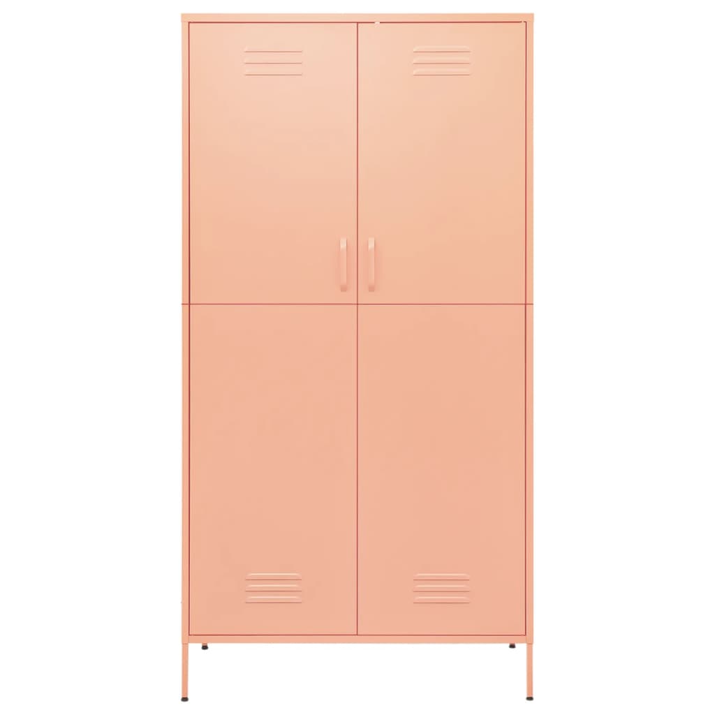 vidaXL garderoob, roosa, 90 x 50 x 180 cm, teras