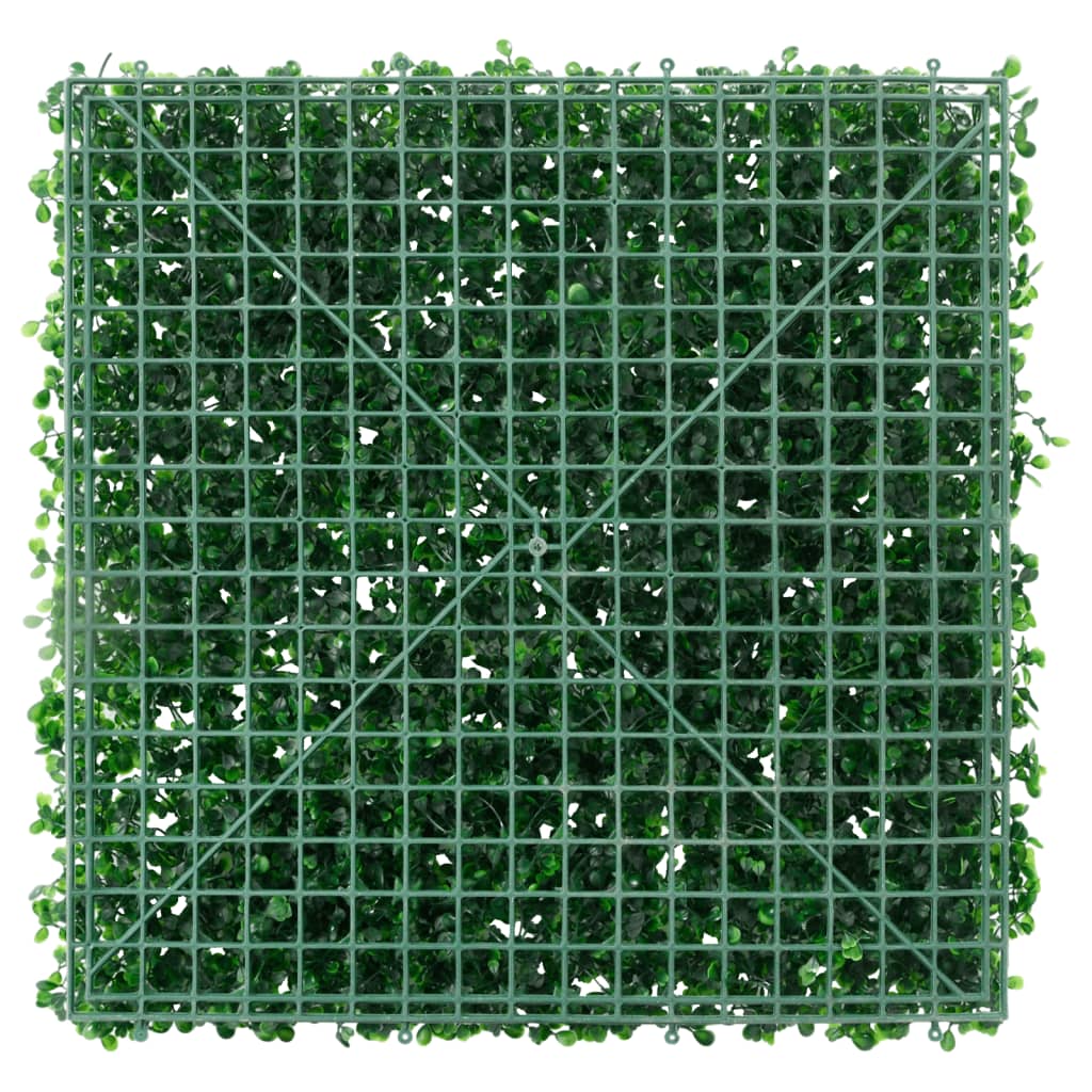 vidaXL kunstpõõsaga tara 6 tk, roheline, 50 x 50 cm