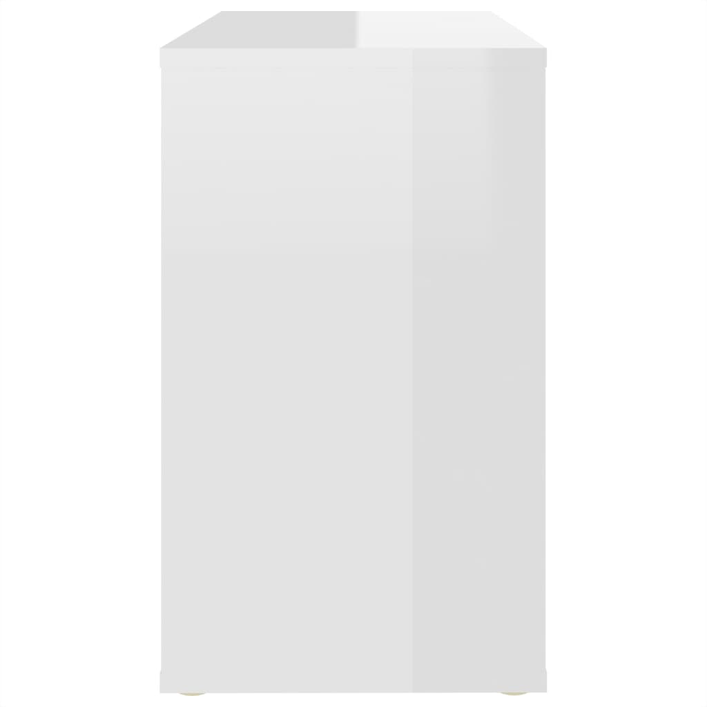 vidaXL kummut, kõrgläikega valge, 60x30x50 cm, puitlaastplaat