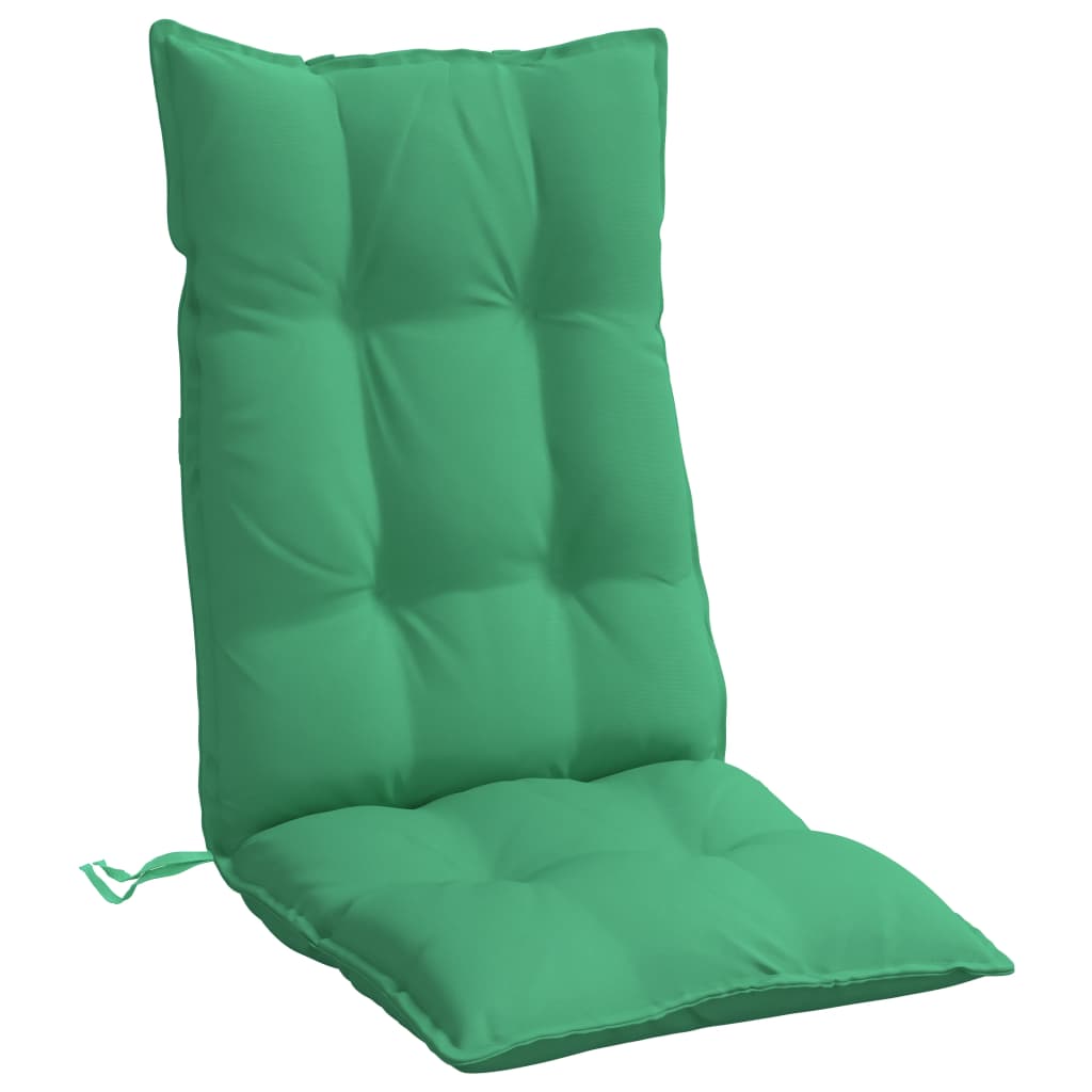 vidaXL kõrge seljatoega toolipadjad 2 tk, roheline, oxford kangas