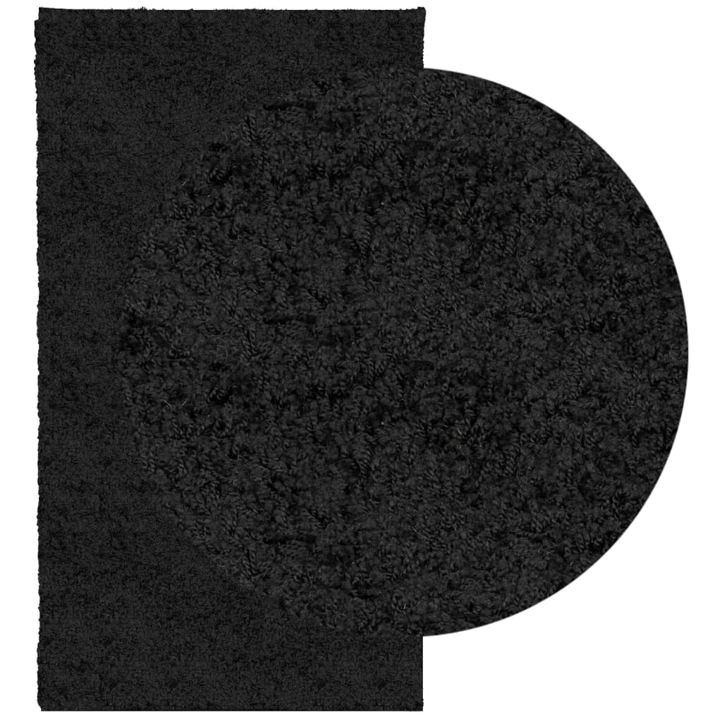 vidaXL kõrge narmaga Shaggy vaip, must, 60x110 cm