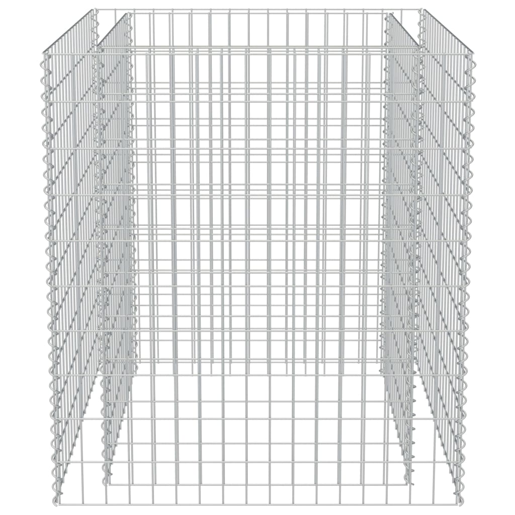 vidaXL gabioon-taimelava, tsingitud teras, 90 x 90 x 100 cm